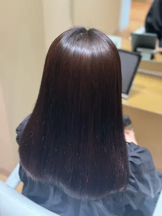 セミロング 黒島優香🦋 /縮毛矯正/髪質改善のヘアスタイル