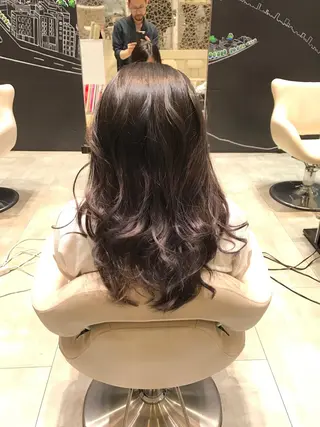 セミロング カラー ヘアアレンジ Re:ta KANZOのヘアスタイル