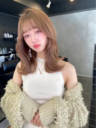 ミディアム 大人可愛いレイヤー 大田のヘアスタイル