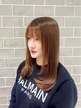 ミディアム サロウィン新宿三丁目所属・🌈新宿/縮毛矯正/ 髪質改善/代表🌈のヘアスタイル