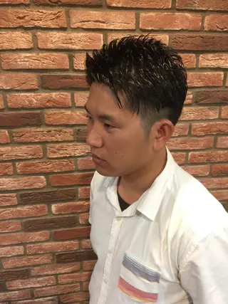 ショート パーマ 赤坂barber 古澤慶一郎【モテ髪】のヘアスタイル