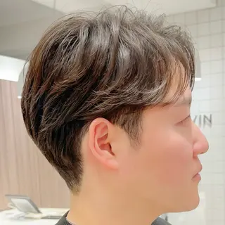 メンズ メンズカット/ センターパートkiiのヘアスタイル