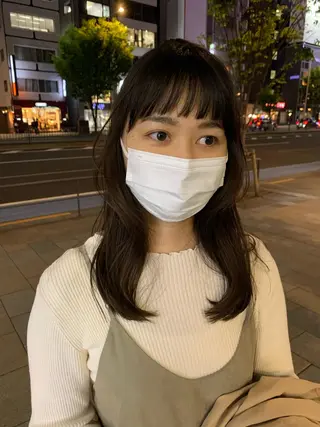 セミロング GO TODAY SHAIRE SALON所属・miu （ミユ）のヘアスタイル