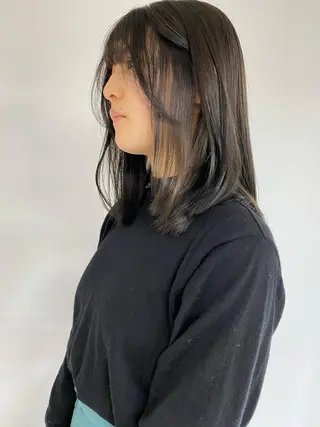 セミロング カラー steed tokyo所属・KOOKI スティードトーキョーのヘアスタイル