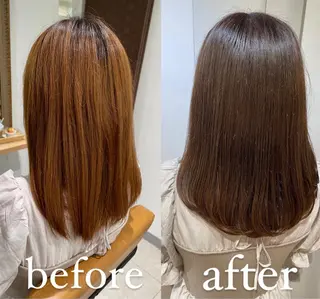 ミディアム カラー eins.hair所属・過去一の柔髪ヘア 🌿einshairのヘアスタイル