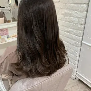 セミロング カラー HARUKA韓国ヘア /Luana梅田のヘアスタイル
