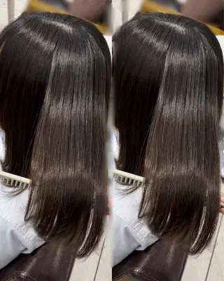 ミディアム 藤本 都のヘアスタイル