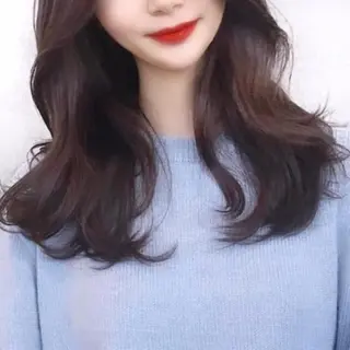 セミロング 韓国くびれレイヤー 🇰🇷はづきのヘアスタイル