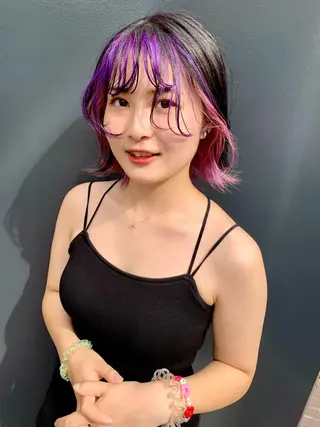 ミディアム 【ロングウルフカット 姫カット】伊藤裕哉のヘアスタイル