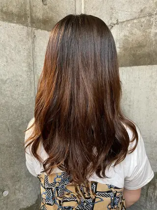 セミロング パーマ 透明感🫧半個室 yukaのヘアスタイル