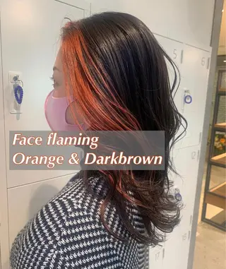 セミロング カラー Kana 🍋 ハイトーン【高円寺】のヘアスタイル