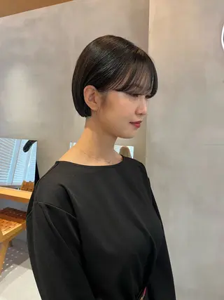 ミディアム カラー ボブ&透明感カラー ♡TOMOEのヘアスタイル