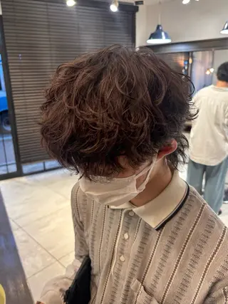 ショート メンズパーマ/ 上原琉介のヘアスタイル