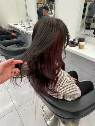 ロング カラー モテ艶🤍透明感 レイヤー🤍教真のヘアスタイル