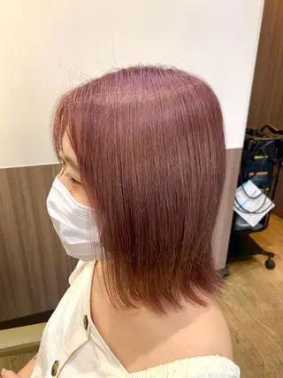 セミロング カラー 久保田 和正のヘアスタイル