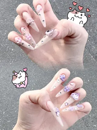 ネイル Ｌｉｎｏ’ｂ所属・Aulu'b るなのネイルデザイン