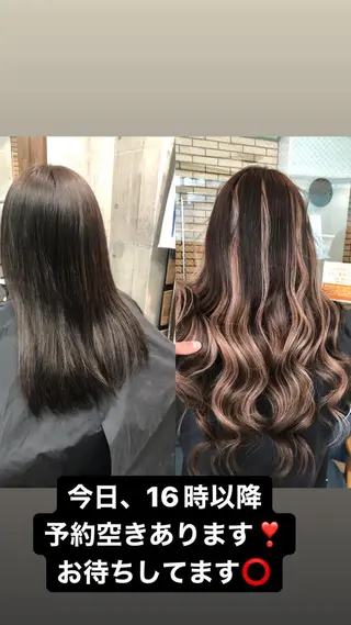 ロング カラー ヘアアレンジ 下妻 カラーエクステ難波のヘアスタイル