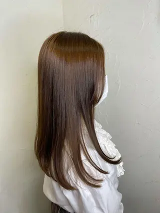 ロング カラー 韓国ヘア🫧艶カラー 🫧髪質改善/オオヤのヘアスタイル