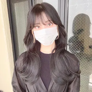 ロング カラー 韓国レイヤー/ 顔周り💕田中将吾のヘアスタイル