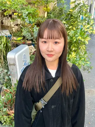 ロング カラー 宮川 日菜子のヘアスタイル