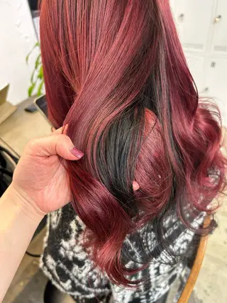 ロング カラー ヘアアレンジ 🎀暖色カラー🎀 ♡yurika♡のヘアスタイル