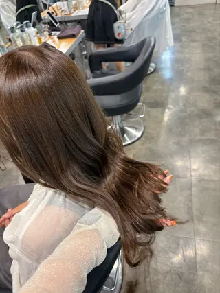 セミロング カラー ハイトーン 横浜💞ミオのヘアスタイル