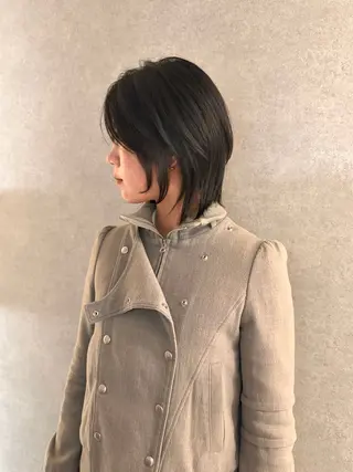 ミディアム カラー ハイトーン/ウルフ/ レイヤー/Asukaのヘアスタイル