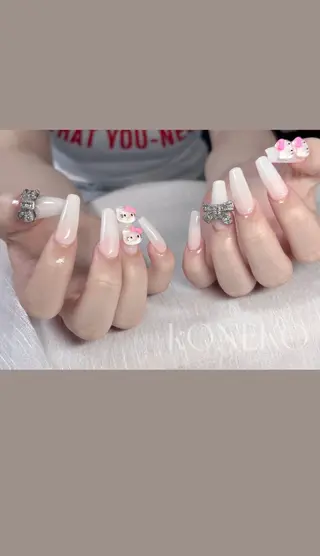 ネイル コネコネイルサロン モデル用のネイルデザイン