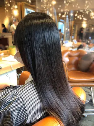 セミロング 韓国風カット/ 髪質改善 黒崎のヘアスタイル
