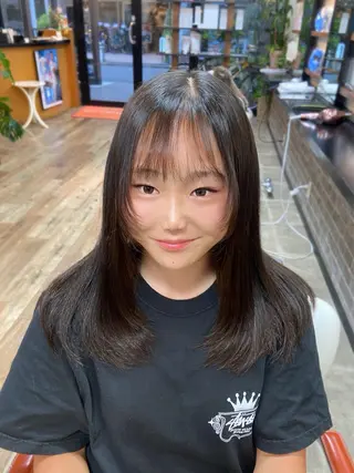 ロング ヘアアレンジ イツキ🌕デザインカ ラー🥨髪質改善🫧のヘアスタイル