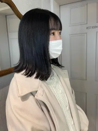 ミディアム カラー ナチュラル透明感🌱 小山美樹子のヘアスタイル