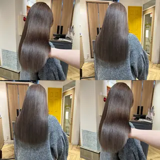 ロング カラー 艶カラー/韓国顔周り 🎀mamiのヘアスタイル