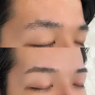 メンズ アイブロウ 福岡/レイヤーカット /顔周り/ひめかのヘアスタイル