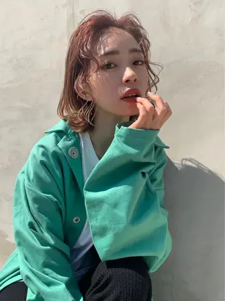 ショート カラー ヘアアレンジ ダブルカラー /まつ毛パーマ🎀のヘアスタイル