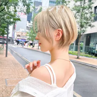 ショート カラー ブリーチなし/暖色/ 透明感/ririkaのヘアスタイル