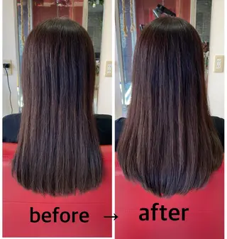 セミロング ルーチェ【luce】ヘアリゾート宝塚歌劇前店所属・岸本 友子のヘアスタイル