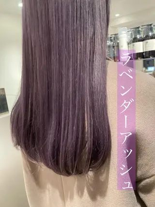 ロング オリーブ透明感カラー 表参道/MIKUのヘアスタイル