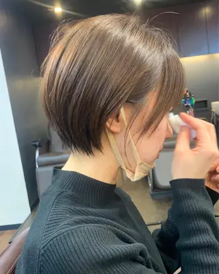 ショート 縮毛矯正/ショート/ レイヤー/畑中正敏のヘアスタイル
