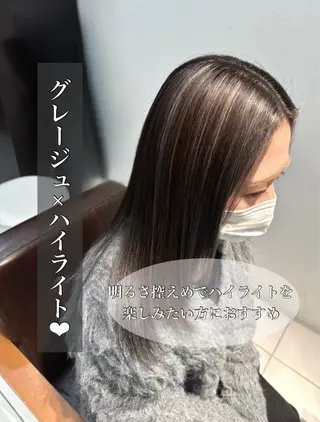 セミロング Hair vivid QUATTRO所属・miyuu/ ハイライト/ブリーチのヘアスタイル