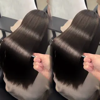 ロング カラー ヘアアレンジ 新宿 /髪質改善/ 縮毛矯正/ヒュウガのヘアスタイル