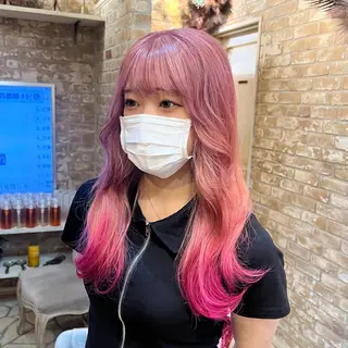 ロング カラー Shalu 相模大野店所属・💜にしむら みく💜のヘアスタイル