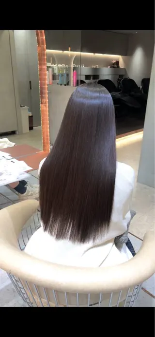 ロング 髪質改善サロン R'EEL 銀座所属・💙りさこ巻ける縮毛 矯正💙レイヤー💙のヘアスタイル