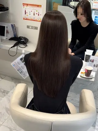 ロング 髪質改善&縮毛矯正 池本　有宏のヘアスタイル