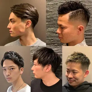 ミディアム カラー パーマ メンズ ヒロ銀座六本木店所属・鳴海 裕土のヘアスタイル