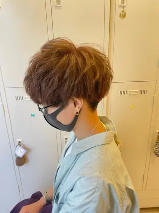 ショート カラー メンズ 髪質改善/ショート/ メンズカット/KAiのヘアスタイル