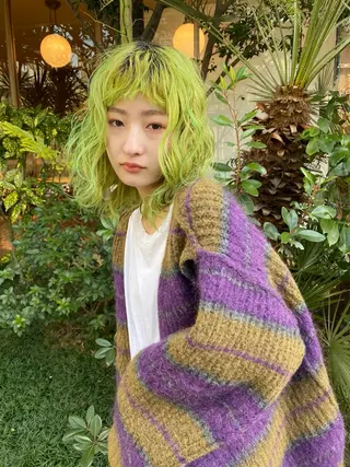 ミディアム カラー 🧡色落ちまで2度綺 麗なカラー🧡ヨシキのヘアスタイル