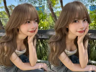 ロング カラー ブリなしWカラー✨️ 髪質改善【タケル】のヘアスタイル