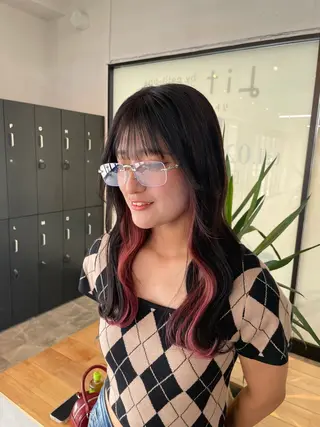 ロング 🧋ミルクティーカラ ー🧋特化小林拓登のヘアスタイル