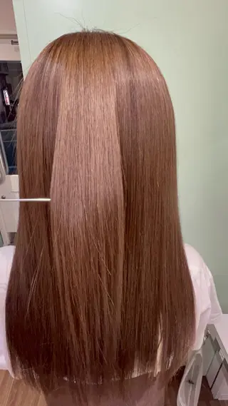 ロング 朝が楽になる艶髪縮毛 ✨中稲明梨のヘアスタイル