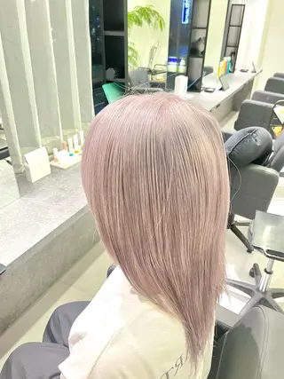 セミロング カラー 髪質改善/レイヤー 兼折楓馬のヘアスタイル